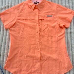 Habit Women's Short Sleeve Performance Fishing Gear Button Down Shirt